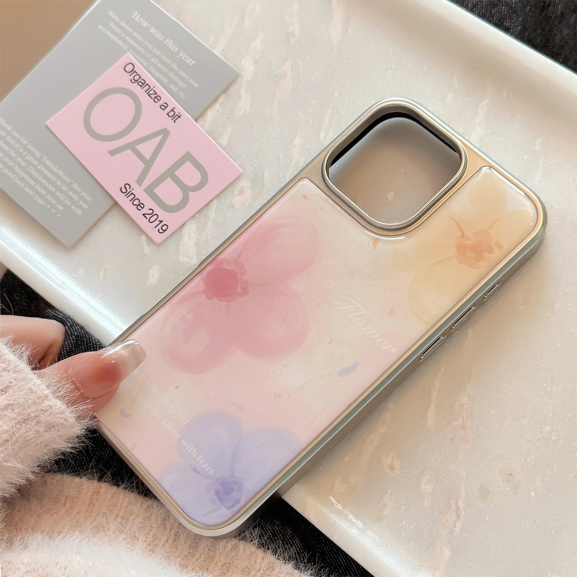 Watercolor Trio Flowers - iPhone Case